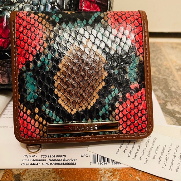 NWT!HARD TO FIND! BRAHMIN SMALL JOHANNA IN SUNRIVER KOMOD! Jane Wallet Included. - Picture 9 of 13